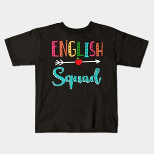 English Squad Teacher Back To School Kids T-Shirt